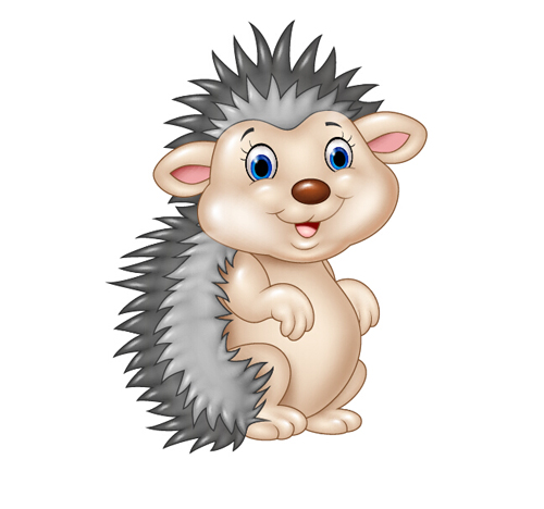 Hedgehog cartoon cute vector Hedgehog cartoon cute vector