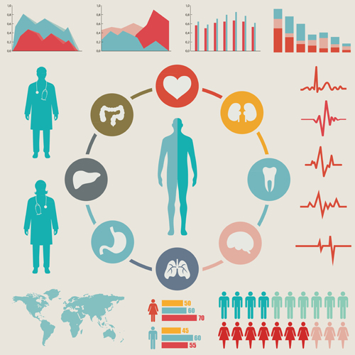 Medical health Infographic template vector 05
