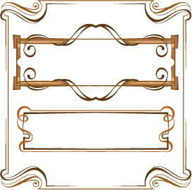 Set of simple hand drawn frame vectors 02 Set of simple hand drawn frame vectors 02