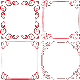 Set of simple hand drawn frame vectors 03 Set of simple hand drawn frame vectors 03