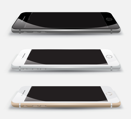 Vector modern mobile template design 02