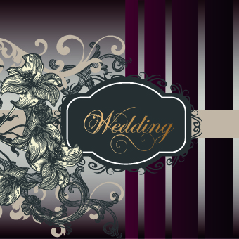 wedding vintage vector background invitation background 