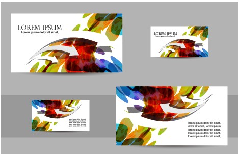Simple business cards design vector set 03 Simple business cards design vector set 03