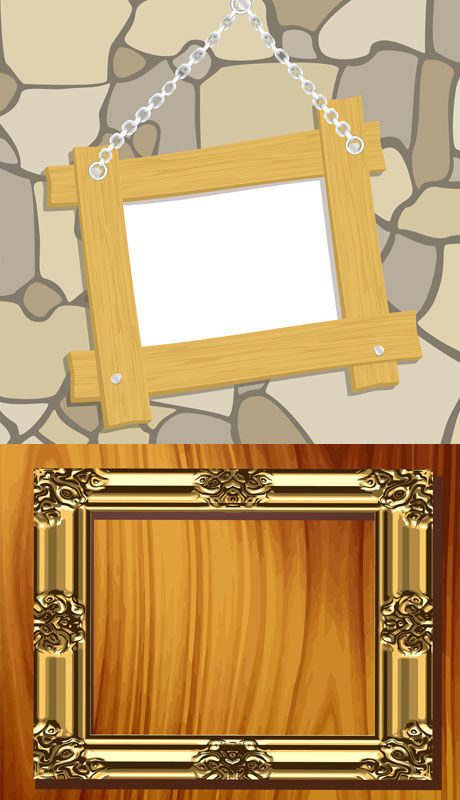 photo frame metal texture decorative boxes background 