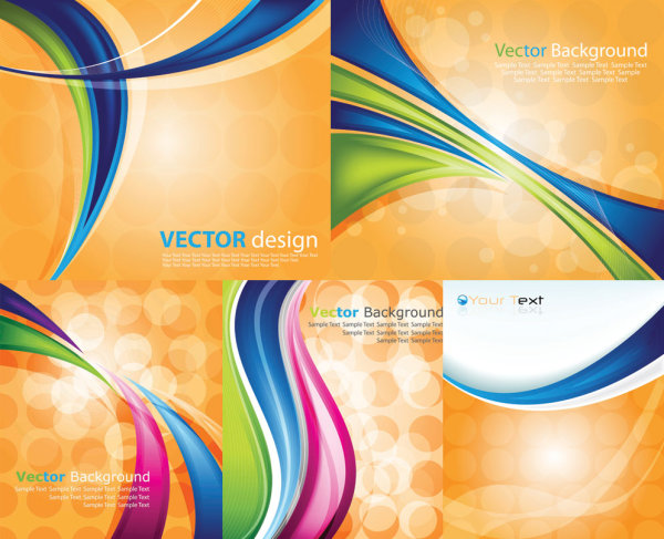 dynamic lines background vector material