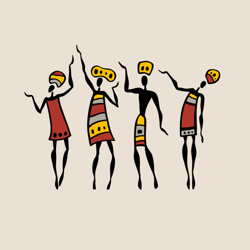 African dancers abstractr vector set 02 African dancers abstractr vector set 02