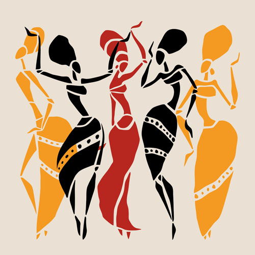 African dancers abstractr vector set 03 African dancers abstractr vector set 03