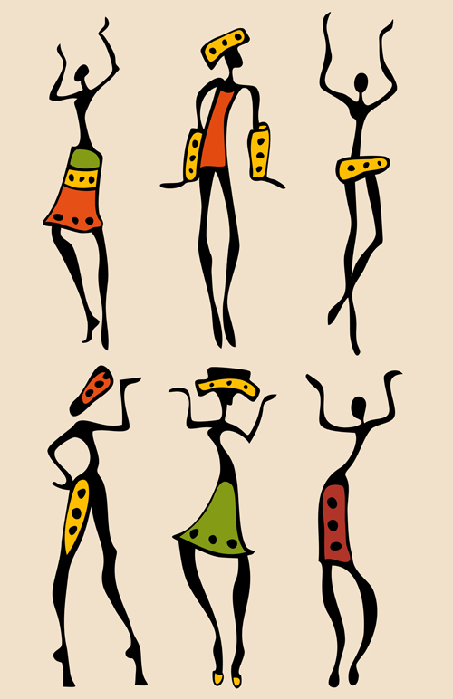 African dancers abstractr vector set 05 African dancers abstractr vector set 05
