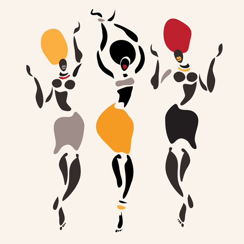 African dancers abstractr vector set 07 African dancers abstractr vector set 07