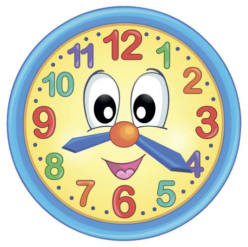 Cartoon clock baby design vector 03 Cartoon clock baby design vector 03