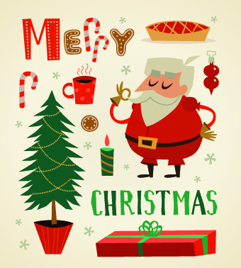 2014 Christmas cute ornaments elements vector 05 2014 Christmas cute ornaments elements vector 05