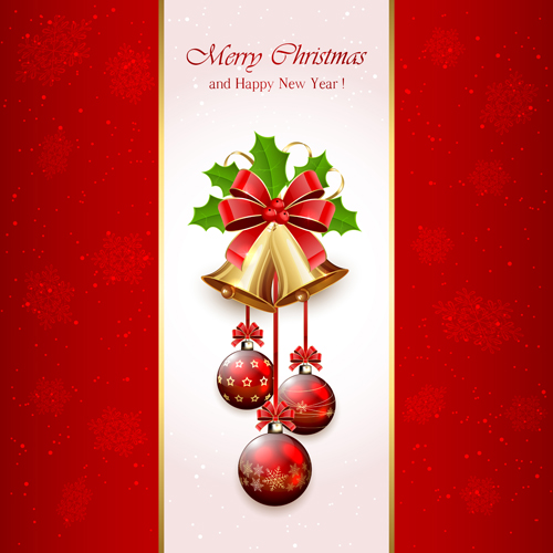 holly christmas Berry bells background 