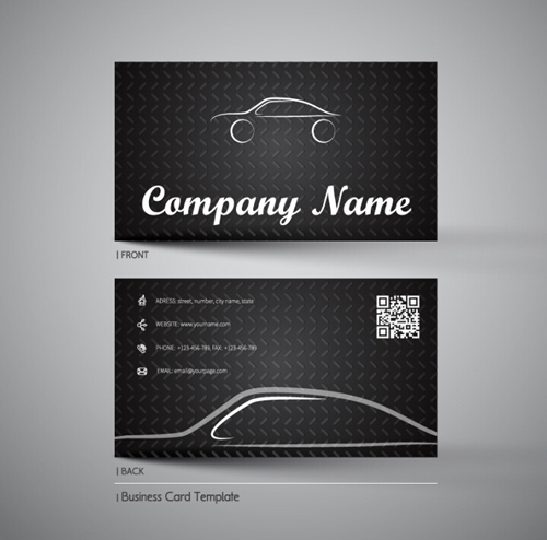 Creative car business cards vector 02 Creative car business cards vector 02