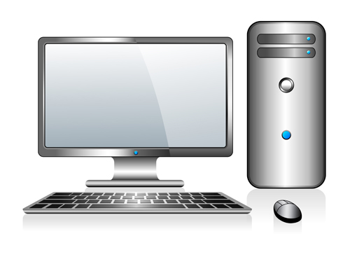 Desktop PC design vectors 01 Desktop PC design vectors 01
