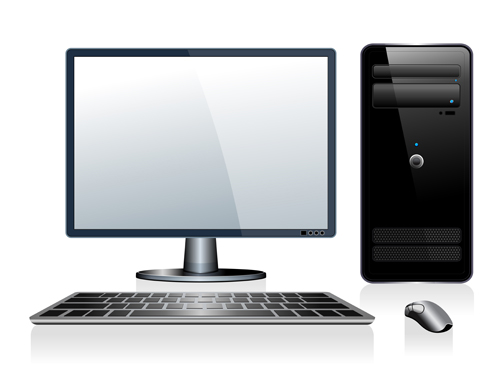 Desktop PC design vectors 02 Desktop PC design vectors 02