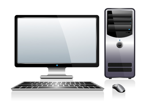 Desktop PC design vectors 04 Desktop PC design vectors 04