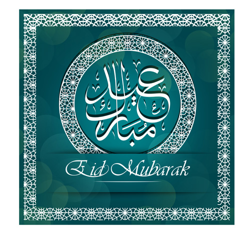 Eid mubarak pattern with halation background vector 02 Eid mubarak pattern with halation background vector 02