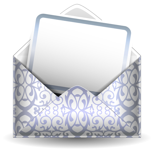 Envelope and cards vector material 02 Envelope and cards vector material 02