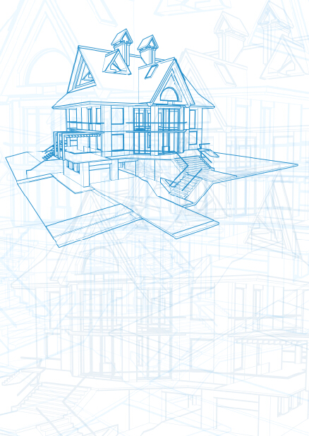 House architecture blueprint vector set 01 House architecture blueprint vector set 01