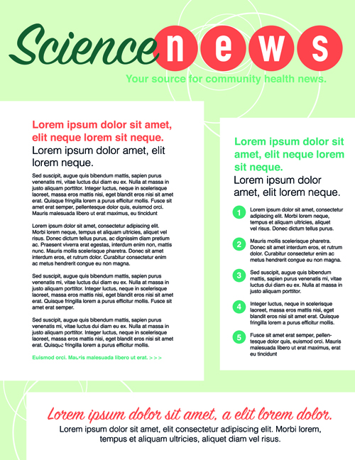 News page layout design vector 04 News page layout design vector 04