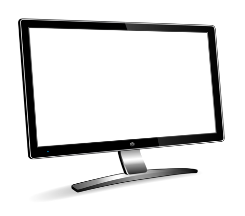 Realistic screen template vector 01 Realistic screen template vector 01