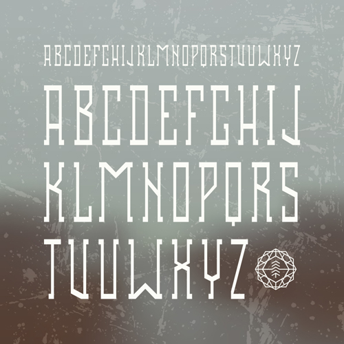 material fonts alphabet 