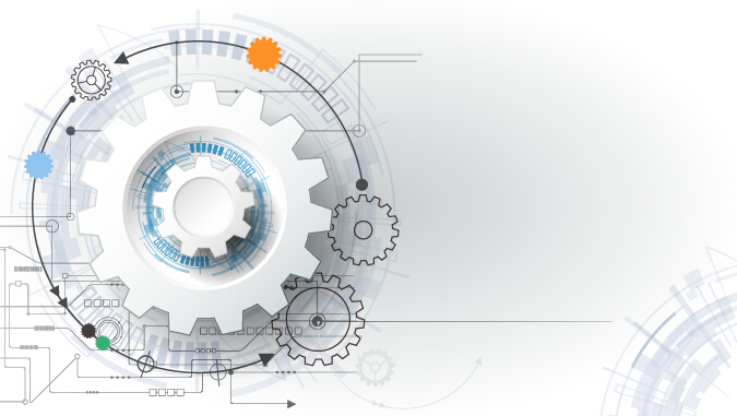 Tech with gear background template vector 04
