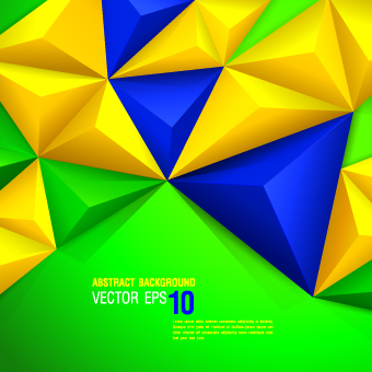Colored 3D shapes background vector 01 Colored 3D shapes background vector 01