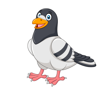 Cartoon birds shiny vectors 03