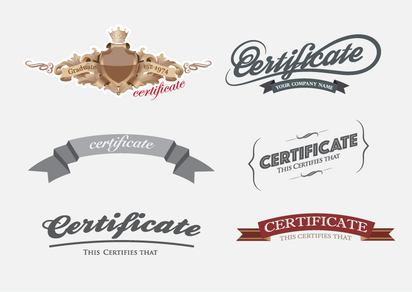 labels diploma creative certificate 
