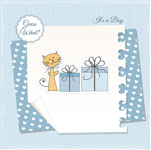 Cute baby card vector design 16 Cute baby card vector design 16