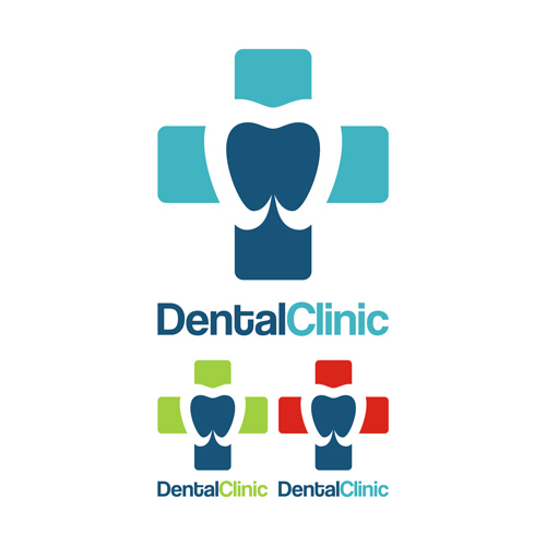 Dental clinic logo creative vector 01 Dental clinic logo creative vector 01