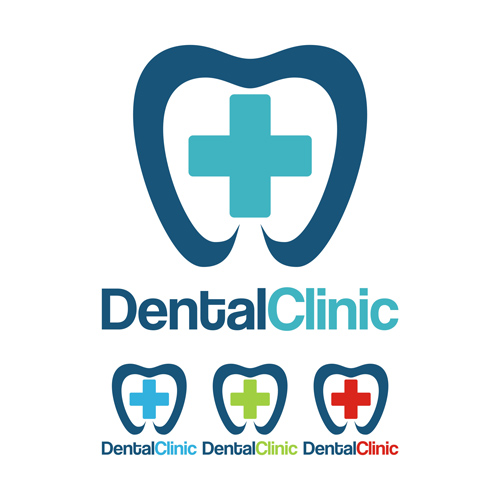 Dental clinic logo creative vector 02 Dental clinic logo creative vector 02