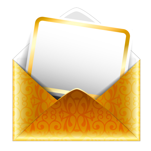 Envelope and cards vector material 01