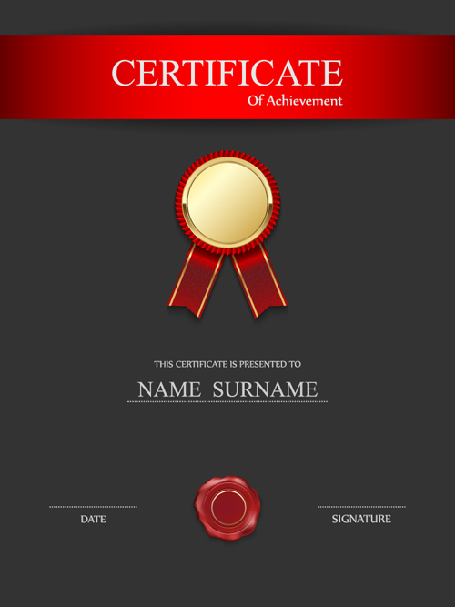 Honor certificate creative design vector 02
