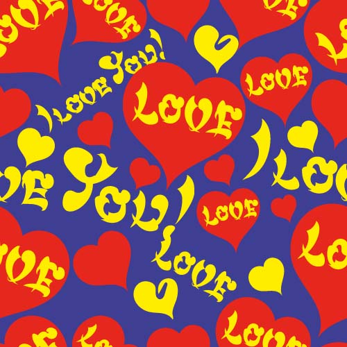 Love seamless pattern vector material 10 Love seamless pattern vector material 10