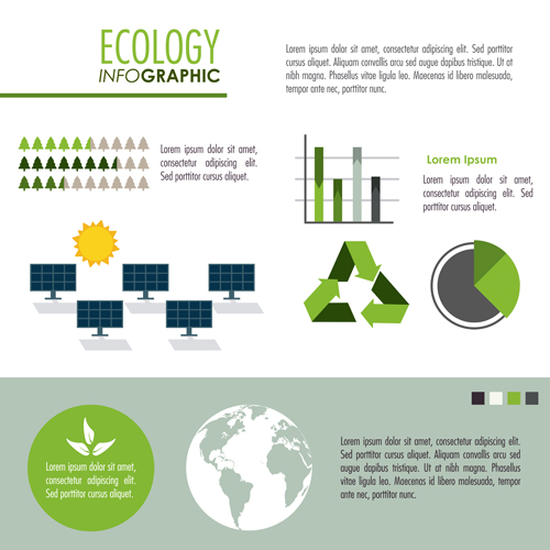 modern infographic ecology 