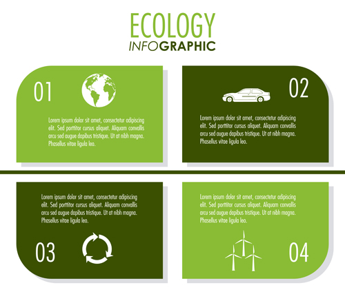 Modern ecology Infographic vectors material 08 Modern ecology Infographic vectors material 08