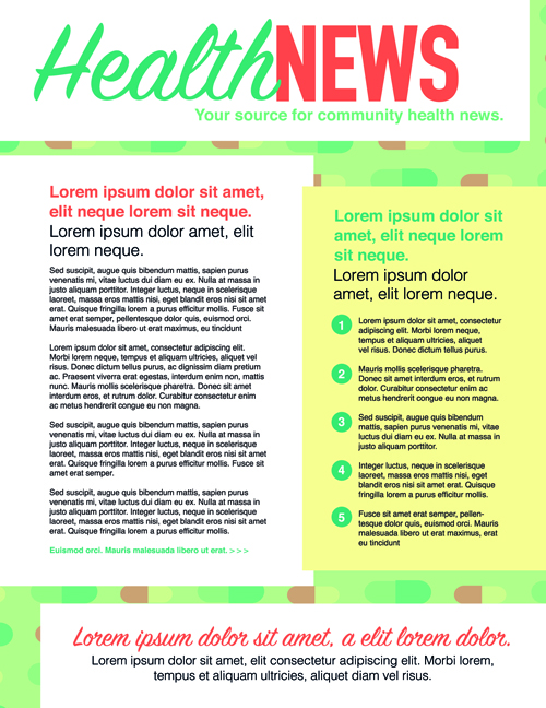 News page layout design vector 03 News page layout design vector 03