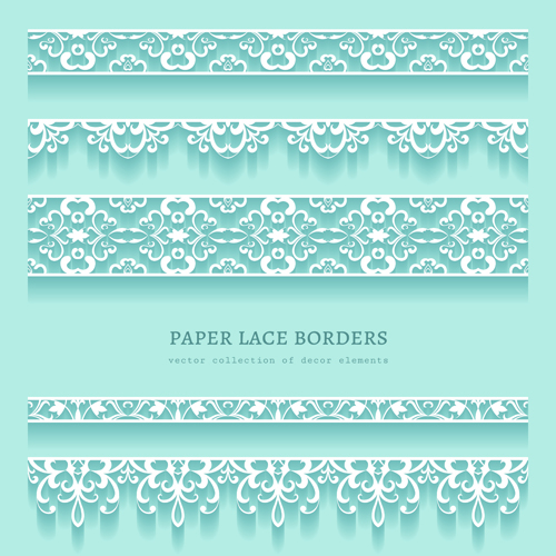 paper material lace bordern 