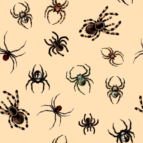 Vector spider seamless pattern design 02 Vector spider seamless pattern design 02