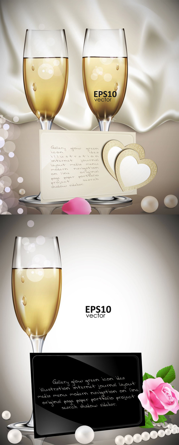 Flowers and a bottle of wine vector art