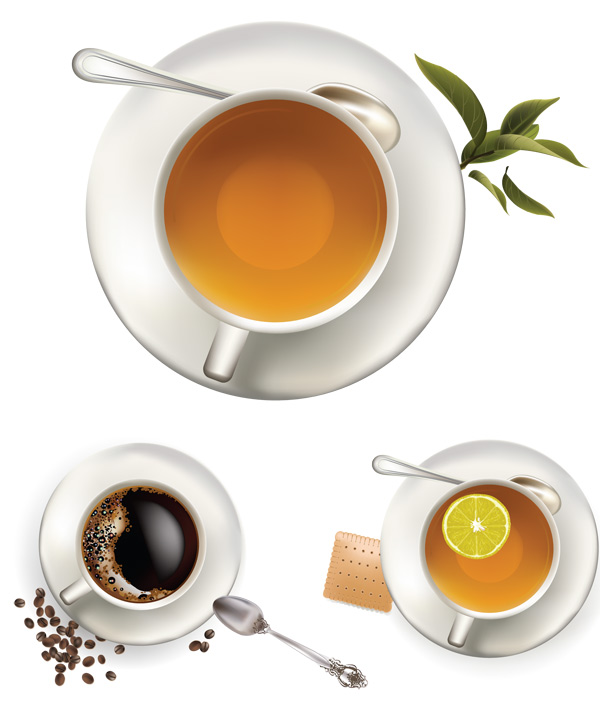tea small spoon lemon drinks coffee 