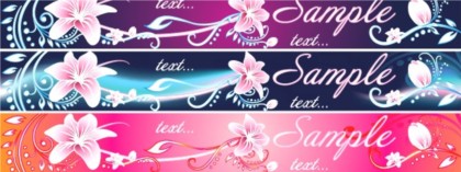 lily flower bright banner background 