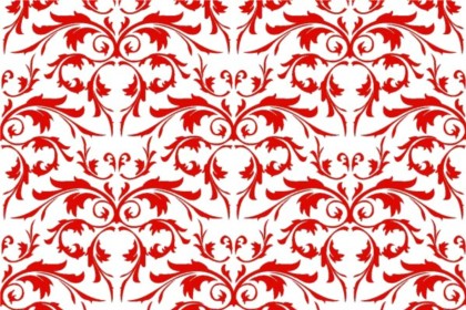 red pattern ornaments bright 