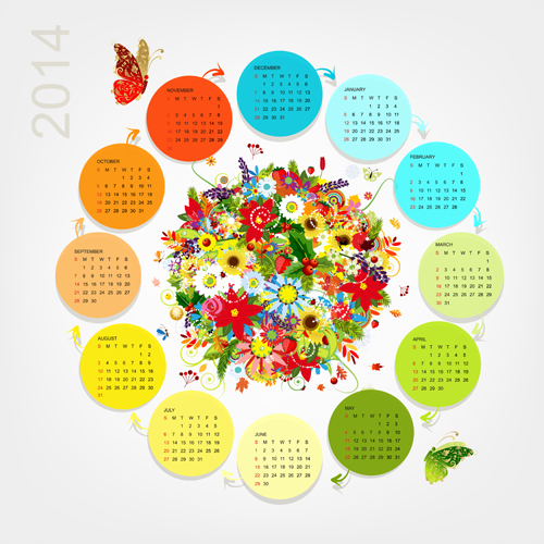 Calendar 2014 vector huge collection 124 Calendar 2014 vector huge collection 124