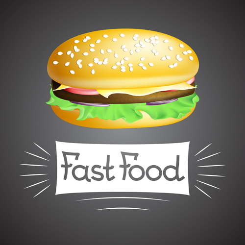 Delicious hamburger design vector 03 Delicious hamburger design vector 03