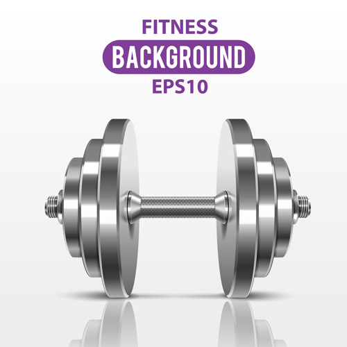 Dumbbell with fitness background vector 03 Dumbbell with fitness background vector 03