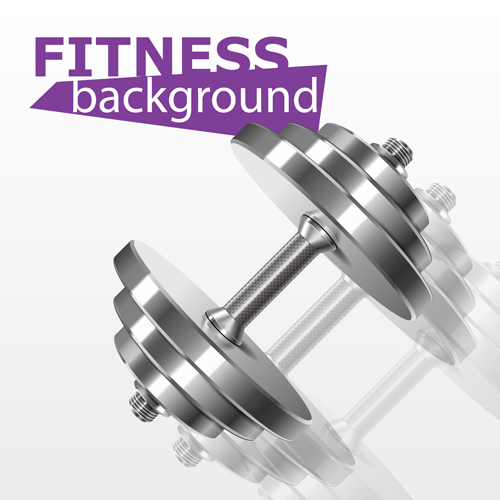Dumbbell with fitness background vector 04 Dumbbell with fitness background vector 04