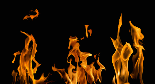 Realistic flame with black background vector 05 Realistic flame with black background vector 05